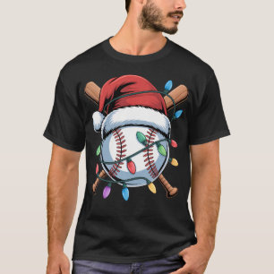 T-shirt Conception de sport de Santa pour hommes garçons d