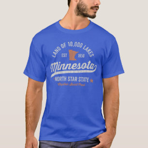 T-shirt Conception de sport vintage du Minnesota North Sta
