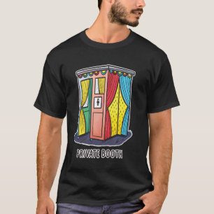 T-shirt Conception de stand privé coloré de style rétro