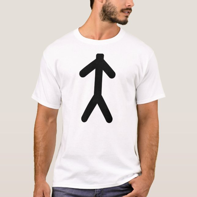 T-shirt conception de stickman (Devant)