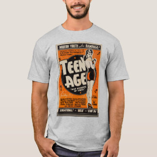 T-shirt Conception de style d'affiche de film rétro «Âge a