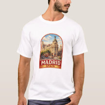 Conception de style d'affiche de voyage à Madrid V