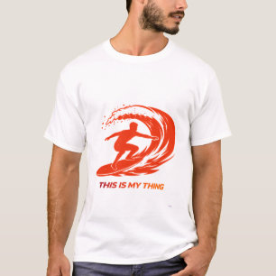 T-shirt Conception de style de vie d'action de silhouette 