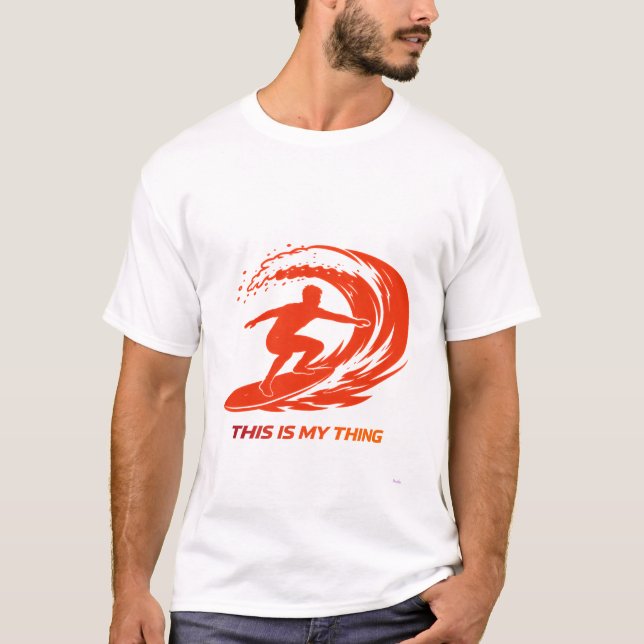 T-shirt Conception de style de vie d'action de silhouette  (Devant)