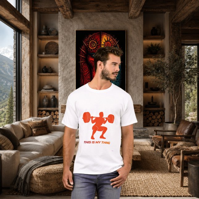 T-shirt Conception de style de vie d'action de silhouette  (Créateur téléchargé)
