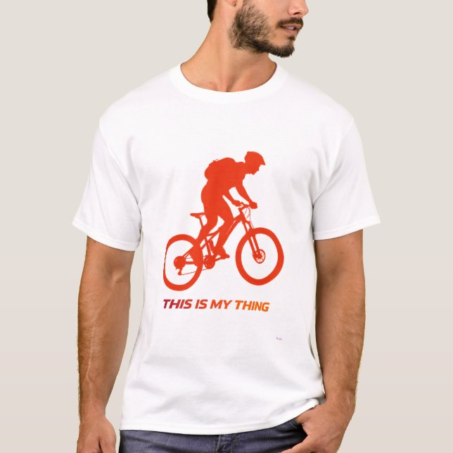 T-shirt Conception de style de vie d'action de silhouette  (Devant)