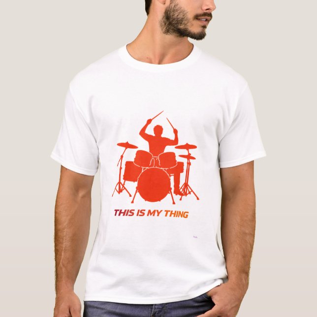 T-shirt Conception de style de vie d'action silhouette de  (Devant)