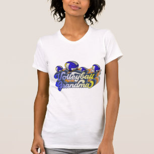 T-shirt Conception de sublimation de grand-mère de volleyb