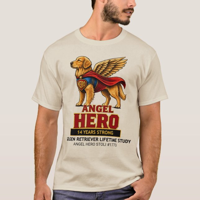 T-shirt Conception de super-héros ange (Devant)