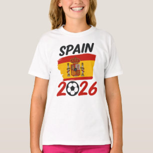 T-shirt Conception de supporter de football Espagne 2026 a