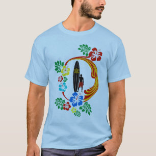 T-shirt conception de surf du Tahiti