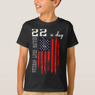 T-shirt Conception de survivant de 22 jours de vétéran pat