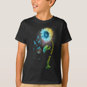 T-shirt Conception de survivant de tournesol de sensibilis