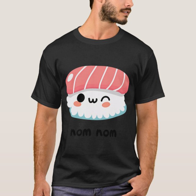 T-shirt Conception de sushi mignonne (Devant)