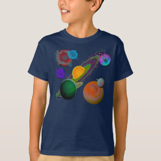 T-shirt Conception de système solaire
