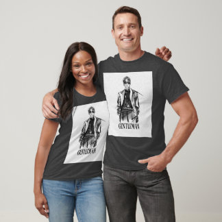 T-shirt conception de T shirt design Gentalman pour unisex