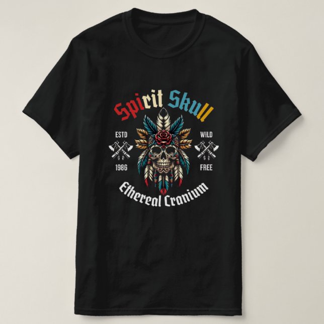 T-shirt Conception de t shirt Skullman Spirit modifiable  (Design devant)