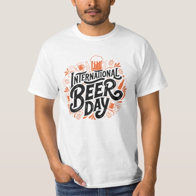 T-shirt Conception de T Shirt Vector Typography Jour de Bi (Devant)