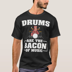 T-shirt Conception de tambours cool pour hommes femmes mus