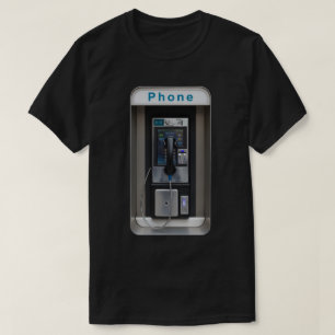 T-shirt Conception de téléphone public rétro, Art de cabin