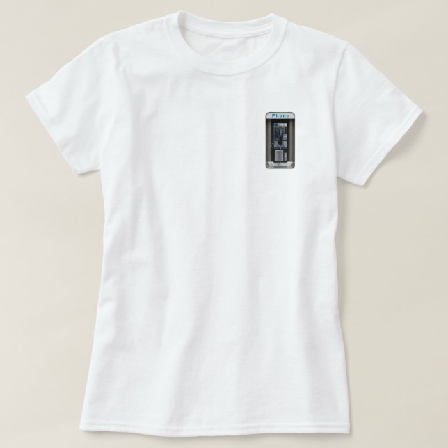 T-shirt Conception de téléphone public rétro, Art de cabin (Design devant)