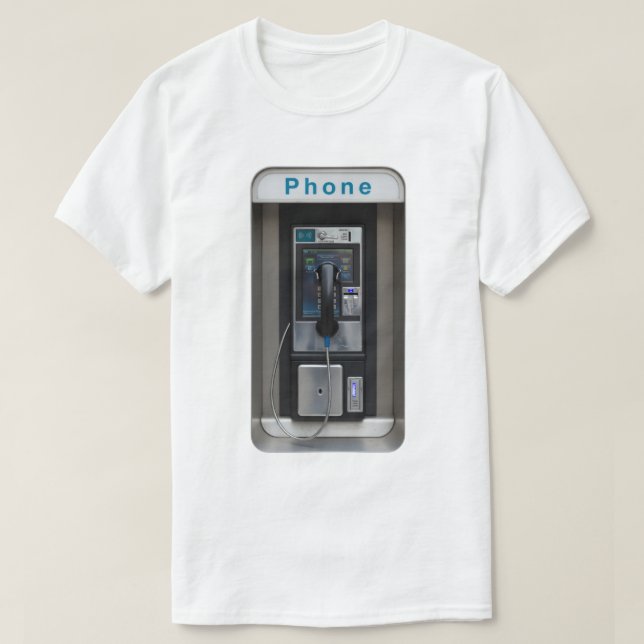T-shirt Conception de téléphone public rétro, Art de cabin (Design devant)