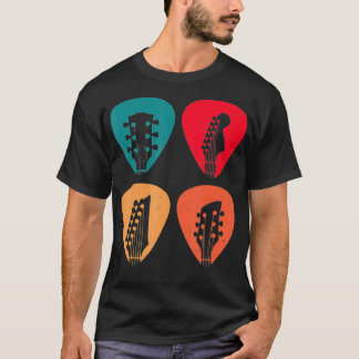 T-shirt Conception De Tête De Guitare Pour Guitare Player