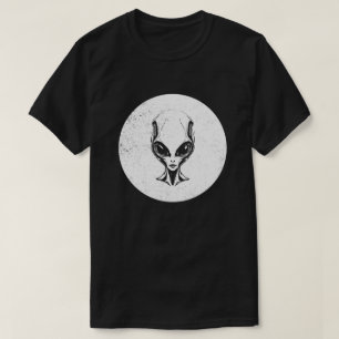 T-shirt Conception de tête extraterrestre mystérieuse
