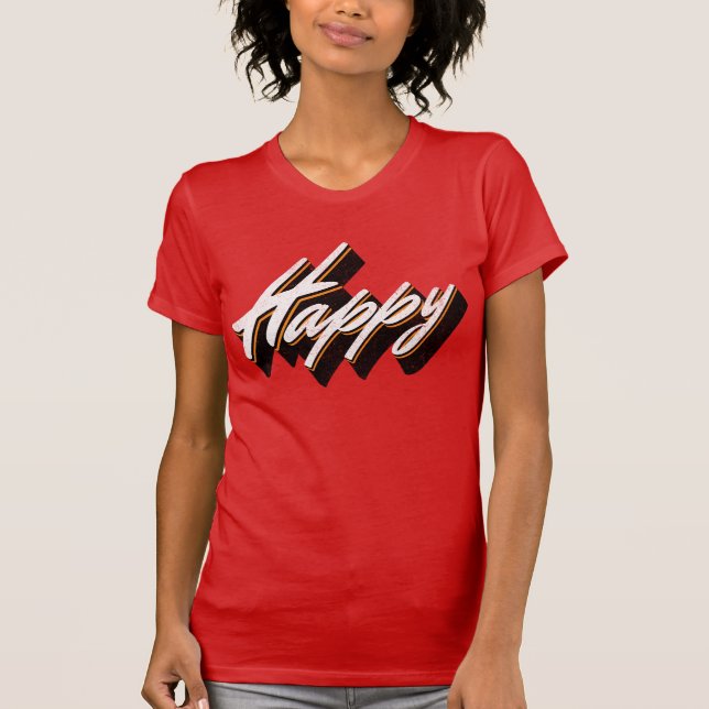 T-shirt Conception de texte agréable (Devant)