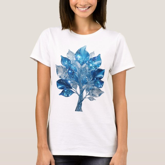 T-shirt Conception de texte ARBRE D'EAU Argent Propre (Devant)