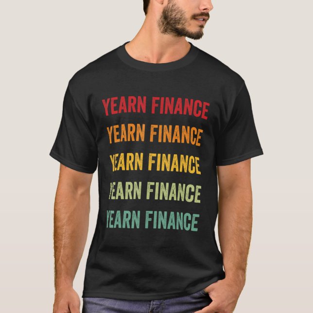 T-shirt Conception de texte Arc-en-ciel Yare Finance Crypt (Devant)