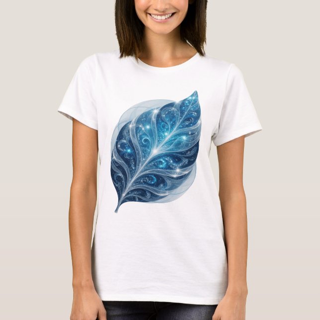 T-shirt Conception de texte BLEU GLACE BLEU Snappy (Devant)