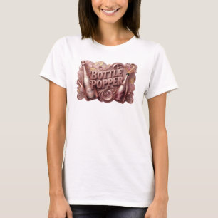 T-shirt Conception de texte BOUTEILLE À DÉCORNER Rouge Élé