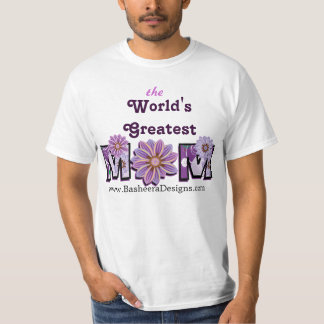 T-shirt Conception de texte floral pour la fête des mères