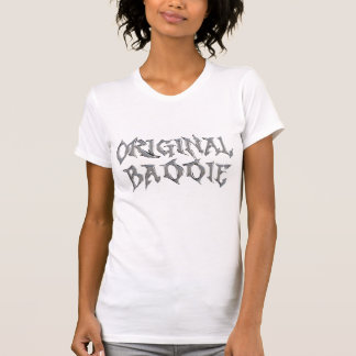 T-shirt Conception de texte gothique Chrome Baddie Origina
