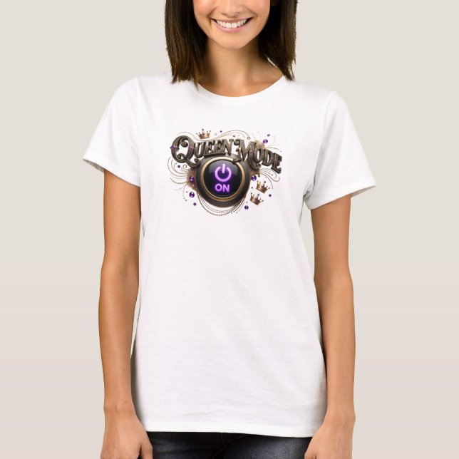 T-shirt Conception de texte MODE REINE Orange Edgy (Devant)