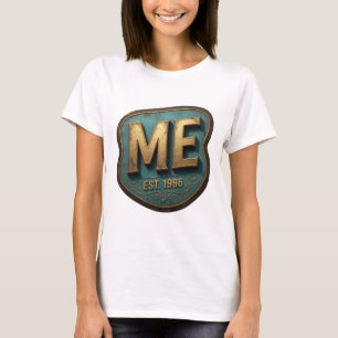 T-shirt Conception de texte Or Snappy ME EST 1996