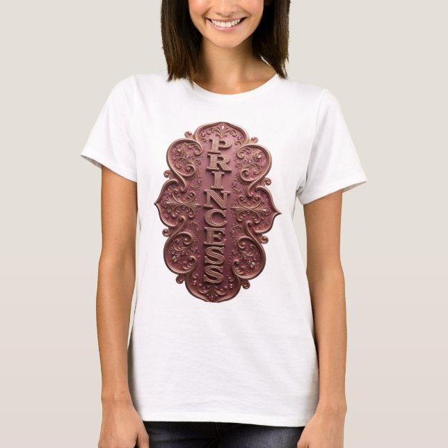 T-shirt Conception de texte PRINCESSE Or Snappy (Devant)