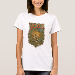 T-shirt Conception de texte YOGA TIME à l'orange frais