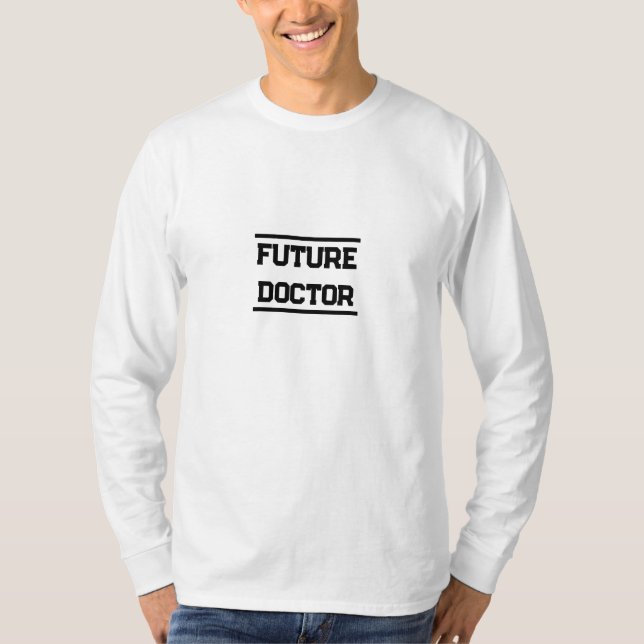 T-shirt Conception de titre médical futur texte minimal (Devant)
