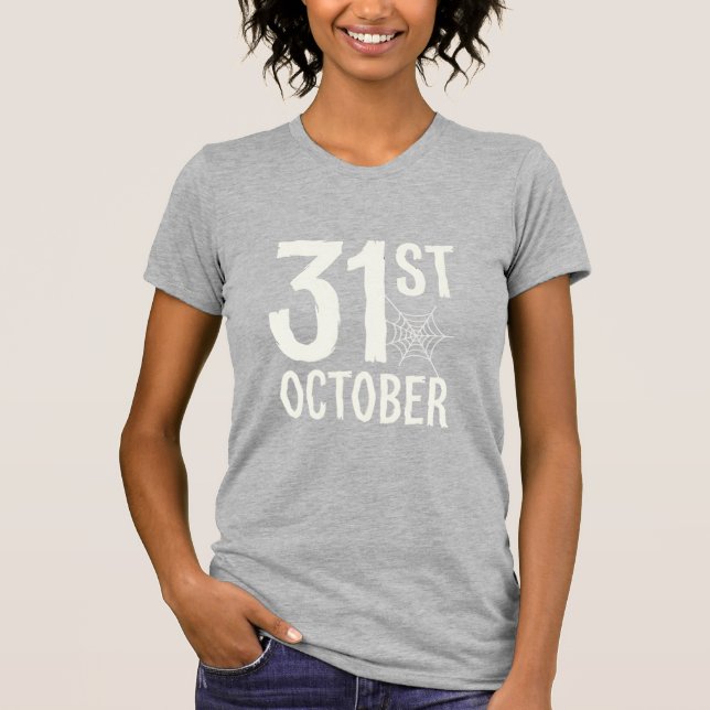 T-shirt Conception de toile d'araignée Halloween du 31 oct (Devant)