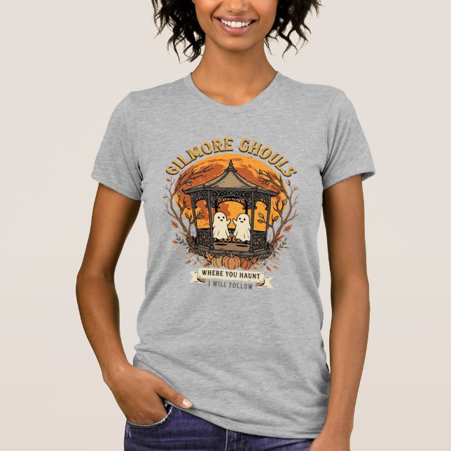 T-shirt Conception de tonnelle de fantôme d'Halloween de l (Devant)