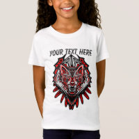 Conception de totem tribal Haida Loup