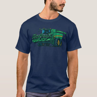 T-shirt Conception de tracteur vectoriel