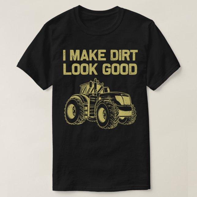 T-shirt Conception De Tracteurs Mignonnes Pour Hommes Femm (Design devant)