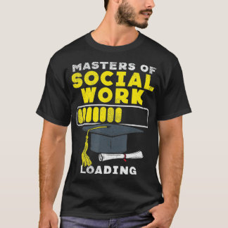 T-shirt Conception De Travailleurs Sociaux Pour MSW Degré 