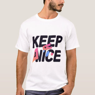 T-shirt Conception de typographie à dégradé Gardez-le Symp