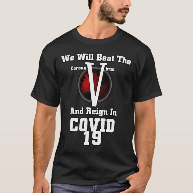 T-shirt Conception de typographie CoronaVirus RP (Devant)
