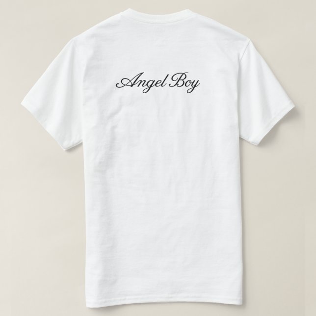 T-shirt Conception de typographie élégante de script noir  (Design dos)