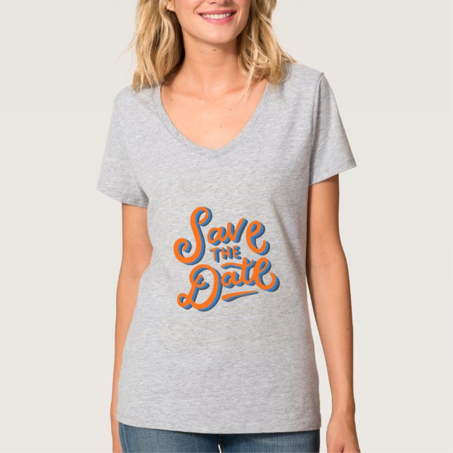 T-shirt Conception de typographie élégante pour Sauvegarde (Devant)